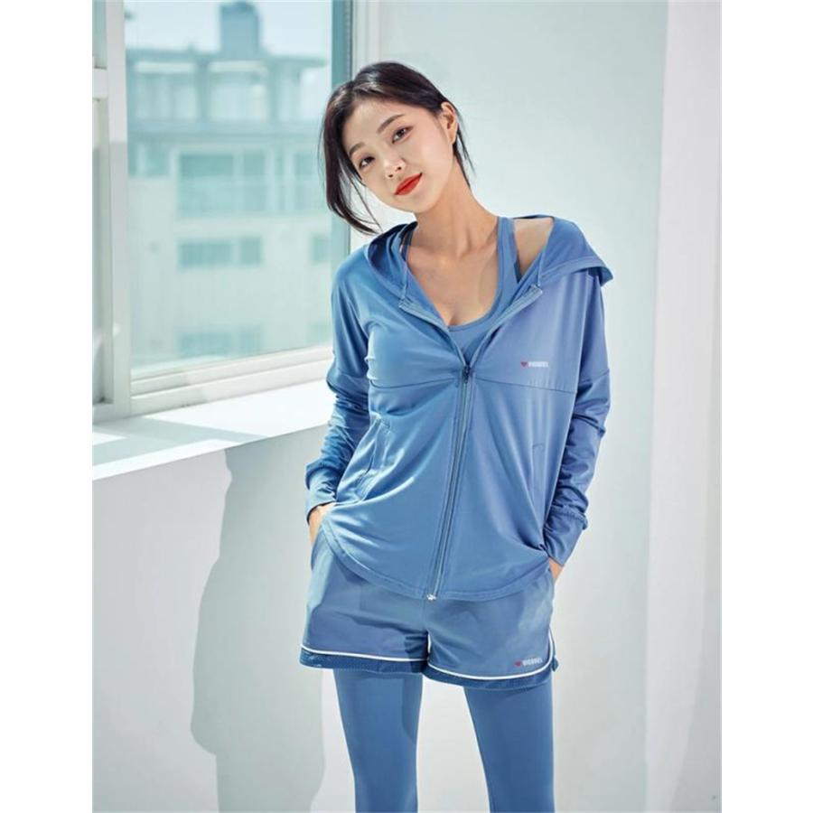 VIGODEL スポーツウェアセット レディース スポーツブラ パーカー T