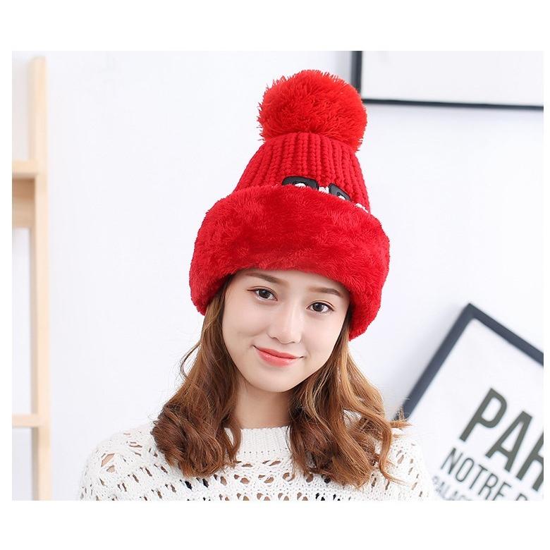 ニット帽 目出し帽 フェイスマスク 裏起毛 レディース 女子ニットキャップ 女性用スキー帽子 耳カバー かぶり方３way Sd 0324 小林shop 通販 Yahoo ショッピング