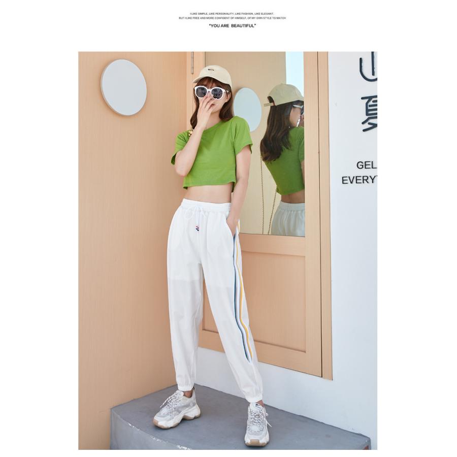 スポーツパンツ ラインパンツ ジョガーパンツ サイドライン 通気性 速  