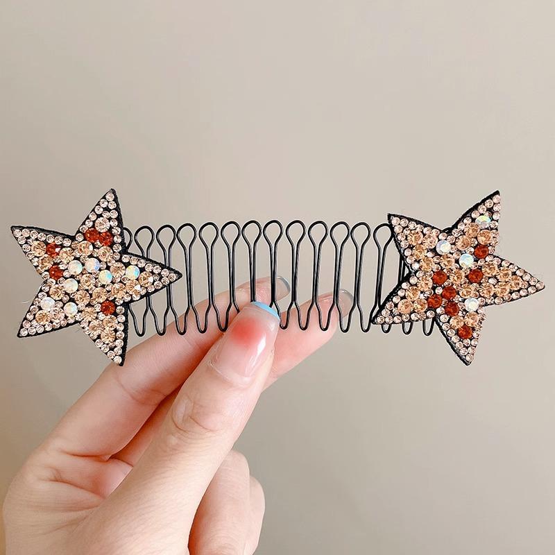 送料無料 ヘアピン 後ろ髪クリップ かわいい髪留め 櫛固定