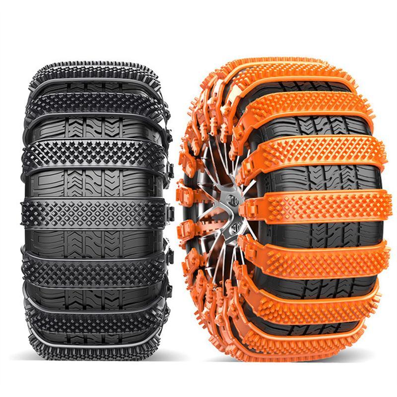 タイヤチェーン 非金属 スノーチェーン 10本セット 車 ジャッキアップ