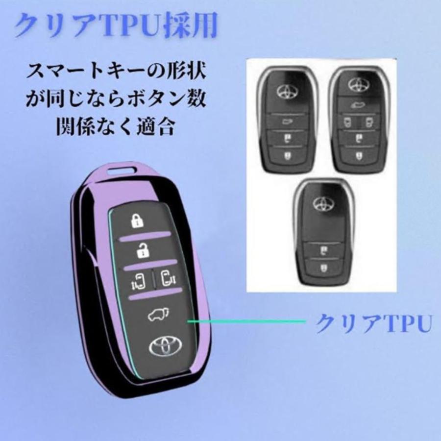 キーケース カバー カラビナ トヨタ 軽量 全面保護 E型 アルファード