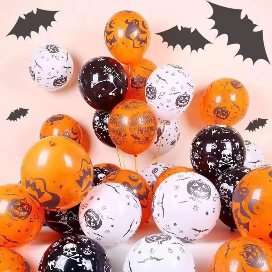 ハロウィン バルーン50個セット 風船 カボチャ 飾り 部屋 装飾 12