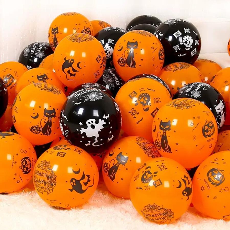 ハロウィン バルーン50個セット 風船 カボチャ 飾り 部屋 装飾 12