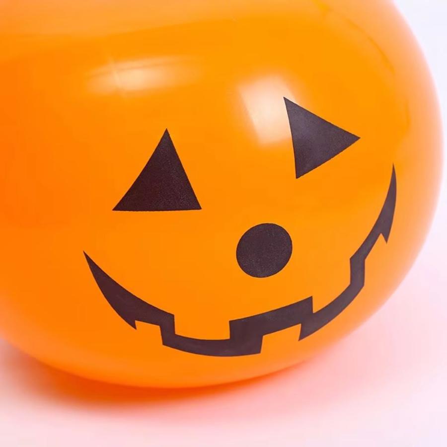 カボチャ 風船 5個入り 光る LED内蔵 ハロウィン バルーン 飾り 部屋