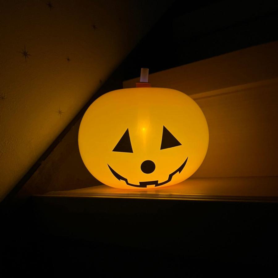 カボチャ 風船 5個入り 光る LED内蔵 ハロウィン バルーン 飾り 部屋