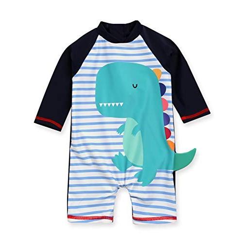 Vaenait Baby 0 24ヶ月uvカット ラッシュガードベビー子供ボーイズガールズワンピース水着 Dino Blue S Apaproduction Fr
