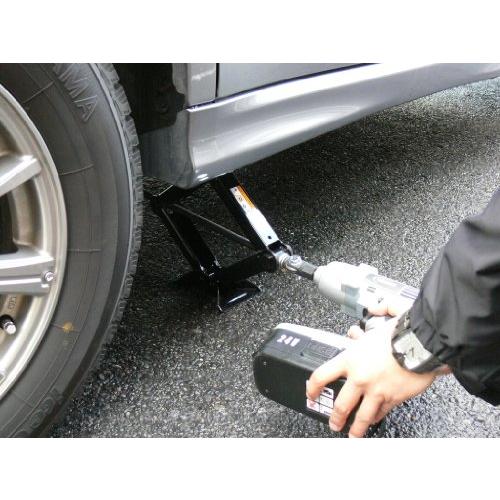 エマーソン タイヤ交換工具 車載パンタジャッキ取付金具 車載ジャッキヘルパー Aタイプ EM-234 AC100Vインパクトレンチ対応 差込角12.7|hayasho|02