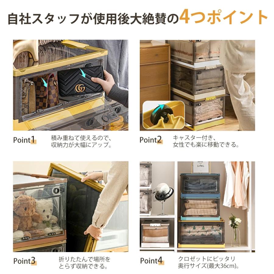収納ボックス 収納ケース 折りたたみ コンテナボックス 蓋付き 大容量