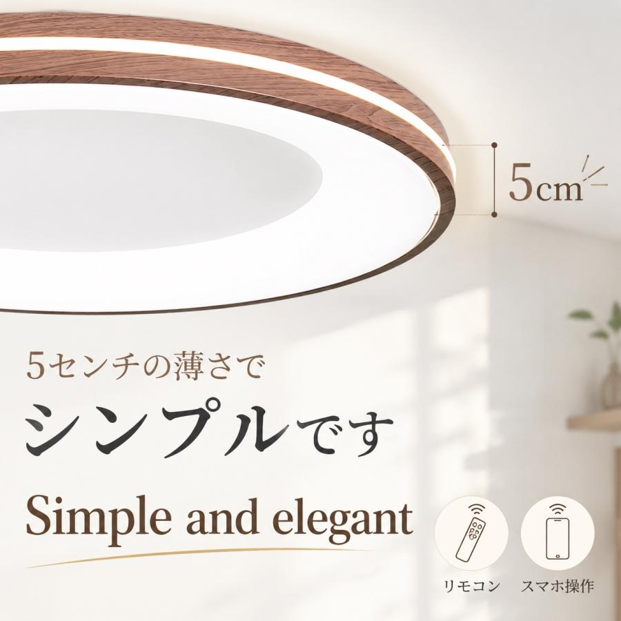 5880→4880 シーリングライト オシャレ 超薄型 北欧 LED 調光調色