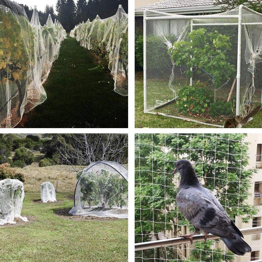 代引き人気 防鳥ネット ベランダ鳥よけネット カラス 鳩対策防鳥網 果樹守りや野菜栽培や防獣ネット 猫侵入脱走防止 透明色 Aynaelda Com