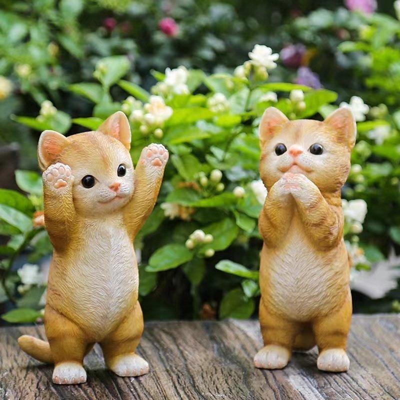 全国宅配無料 猫のかわいい置物 猫 置物 雑貨 グッズ かわいい おしゃれ オブジェ インテリア 飾り Supplystudies Com