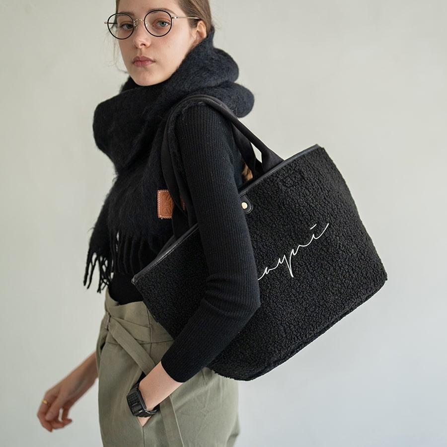 HAYNI（ヘイニ） トートバッグ レディース 大きめ ボア A4 トート