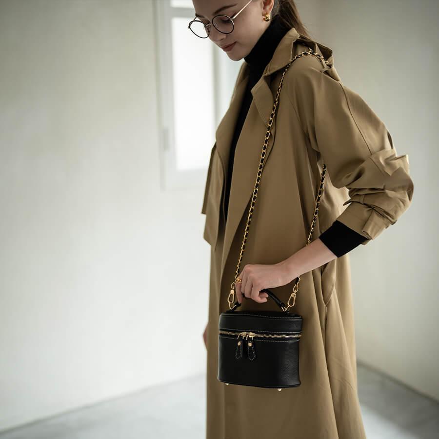 本革 3way ショルダーバッグ レディース 革 バニティバッグ チェーンバッグ「Bunychene バニーシェーヌ」フォーマル ヘイニ HAYNI | HAYNI | 18