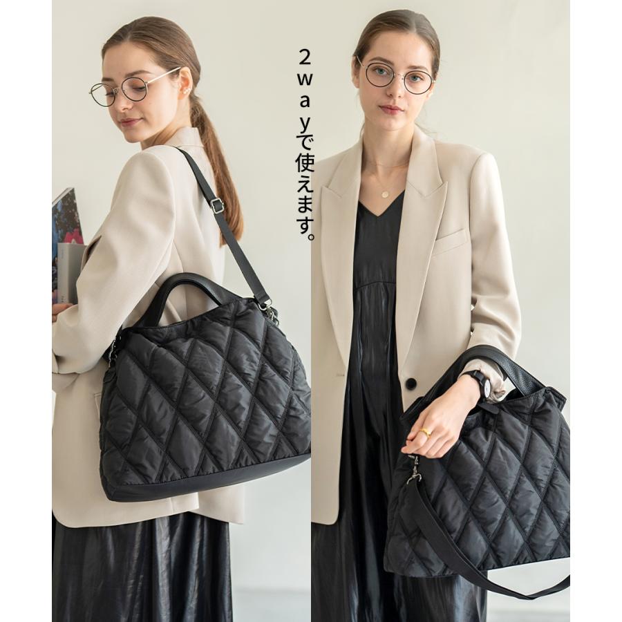 HAYNI トートバッグ レディース 2way ナイロン キルティング HAYNI トートバッグ レディース 2way ナイロン キルティング