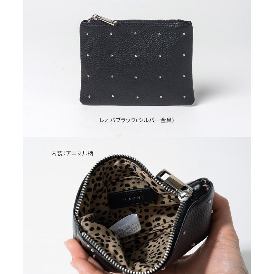 HAYNI（ヘイニ） 「新色追加」 本革 ポーチ「Dot leather pouch ドット