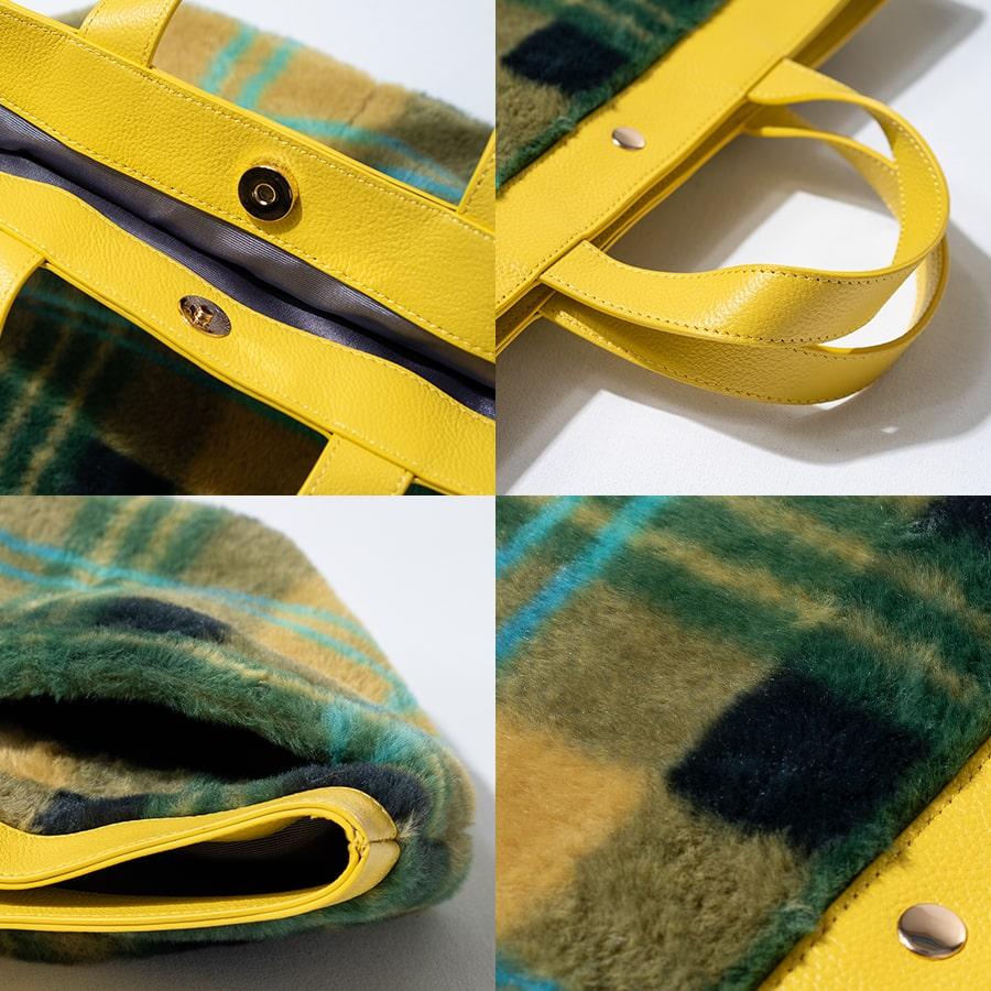 極美品◼️Brady ブレディ　チェック柄 トートバッグ　イエロー 楽天市場】ブレディ チェックの通販 極美品◼️Brady ブレディ