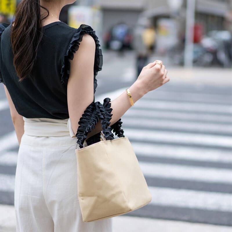 HAYNI（ヘイニ） 爆買 ＼在庫限り／トートバッグ 小さめ フリル