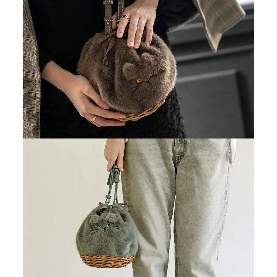 HAYNI 「新色アクア登場」猫 ねこ ショルダーバッグ レディース HAYNI 「新色アクア登場」猫 ねこ ショルダーバッグ レディース