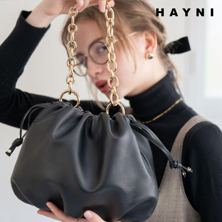 HAYNI（ヘイニ） 本革 ハンドバッグ レディース「Moonelle ムーネル