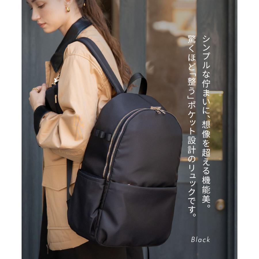 爆買 池田真子さん×HAYNIコラボ リュック レディース ナイロン 約22L相当「Raffyn ラフィン」A4 リュックサック おしゃれ ブランド ヘイニ HAYNIの画像
