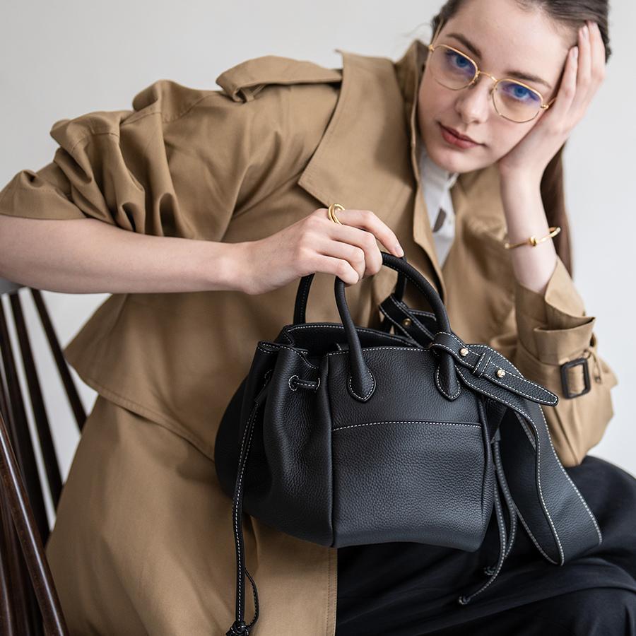 HAYNI ラユーネ 2way 美品 レザー バッグ ヘイニ HAYNI（ヘイニ） ＼在庫限り／本革 ショルダーバッグ レディース 斜