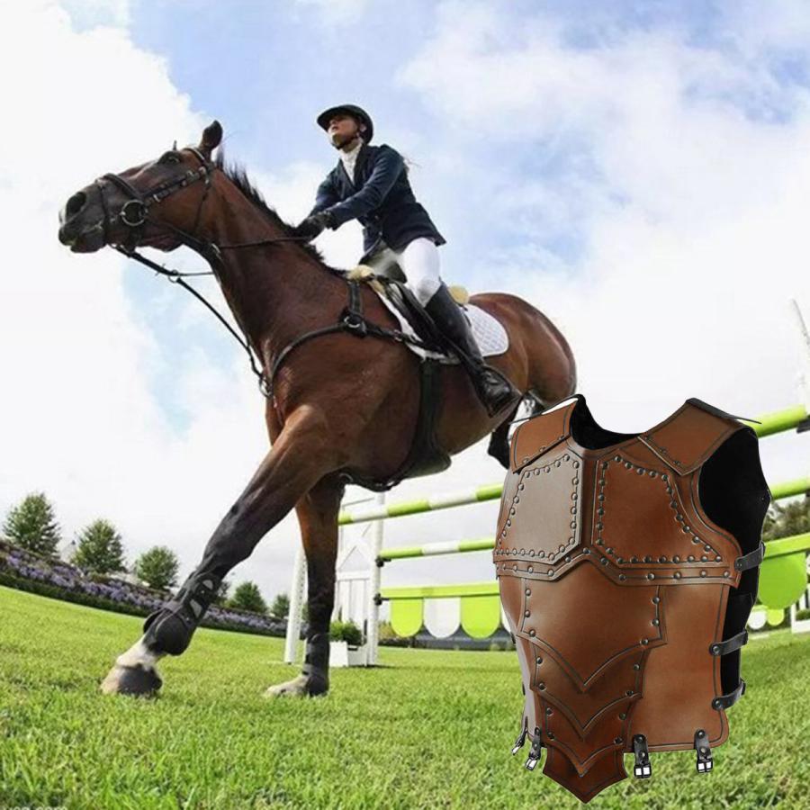 当店限定販売】大人の乗馬ベスト保護イベントボディプロテクターブラウン 乗馬 乗馬eventingベスト-タクティカルベスト調節可能な保護乗馬アパレル-柔軟な軽量フィットボディプロテクター