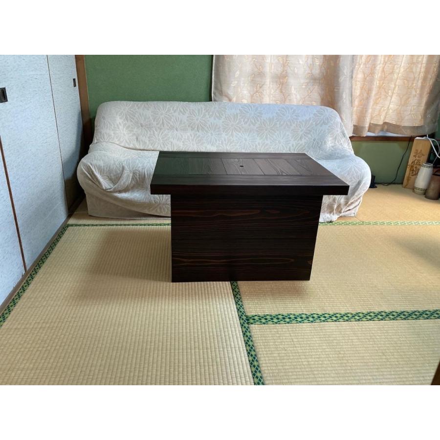 【週末限定価格】囲炉裏テーブル 楽天市場】【灰 五徳 酒燗器 徳利セット】大型囲炉裏テーブル座卓