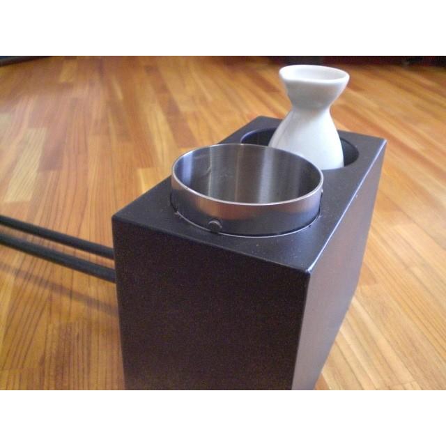 美品】重厚で木目の美しい関西火鉢 囲炉裏用酒燗器 付き 囲炉裏