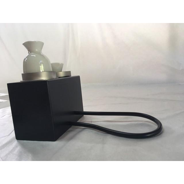 灰 五徳 酒燗器 セット】ちび囲炉裏 4点セット 800X600X280mm 蓋付