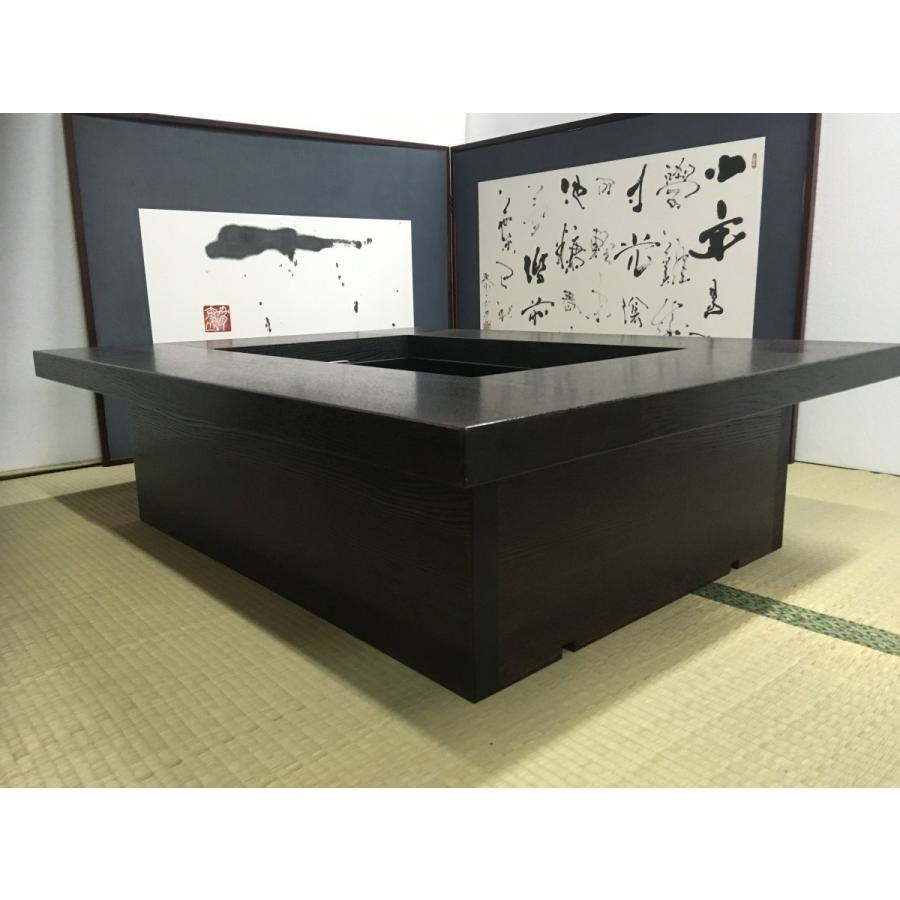 灰 五徳 酒燗器 セット】ちび囲炉裏 4点セット 800X600X280mm 蓋付