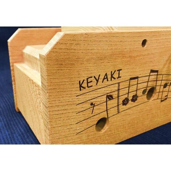 【木製】MELODY BOX　けやき（シート式オルゴール）お祝い　プレゼント　手回し式オルゴール　インテリアに_1