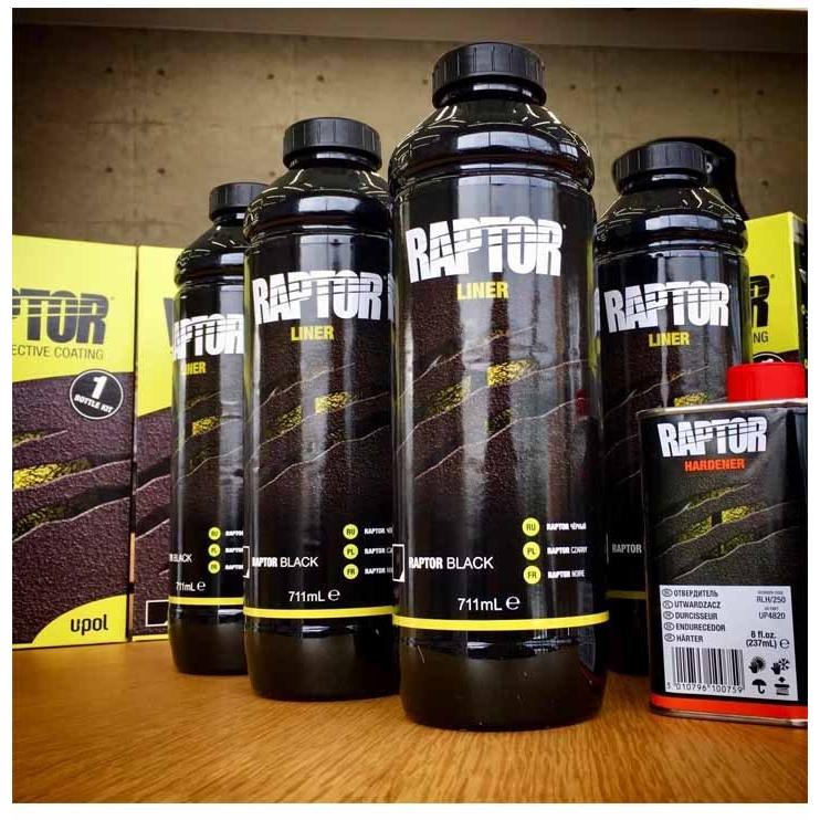 ラプターライナー(Raptor Liner) ブラック 1リットルボトル 「防錆耐性