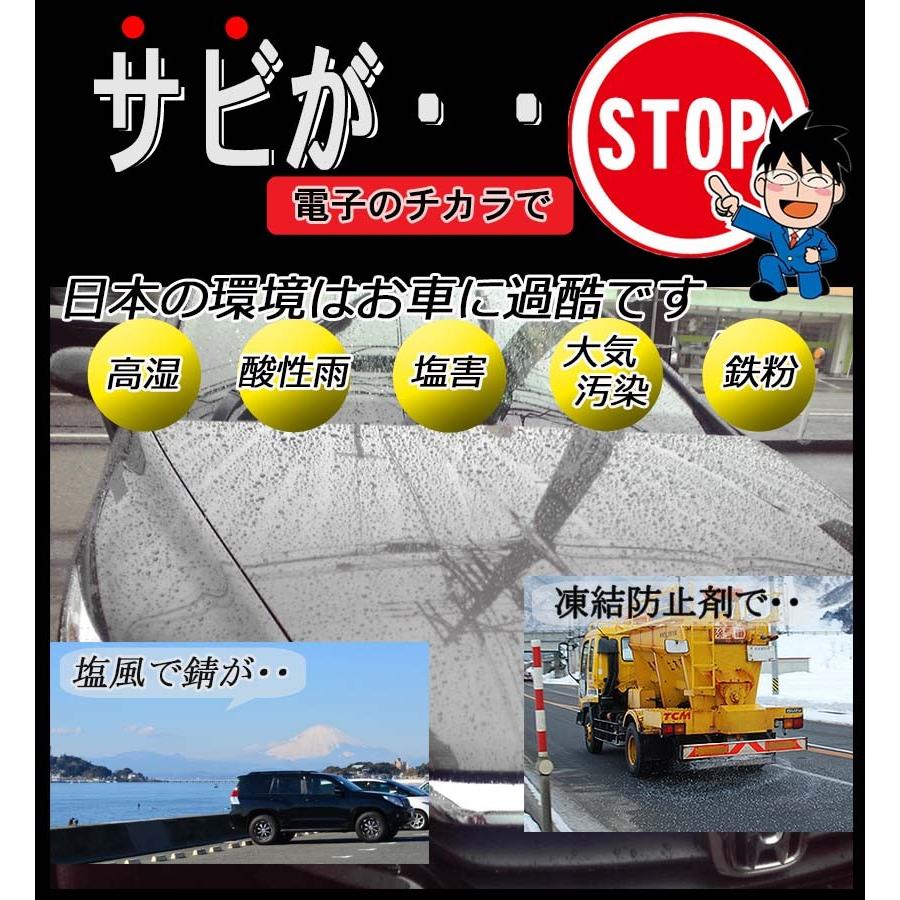 倍倍p サビ止め レギュラータイプ Model 46 40 海の潮風 凍結防止剤等から電子の力でボディをサビから愛車を守る プリウス ハイエース アウディ ゴルフ 錆止め T F Ruststopper パネル王国 通販 Yahoo ショッピング