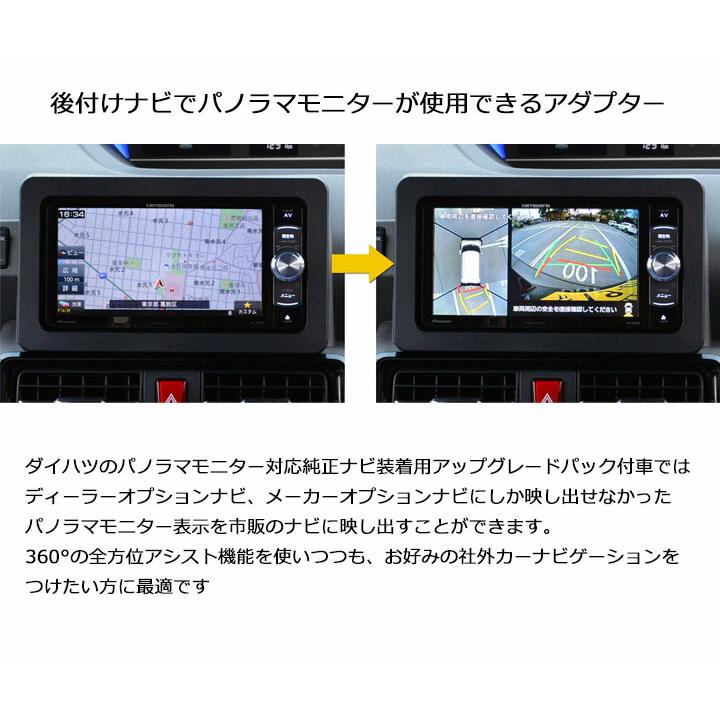 トヨタダイハツ車用 パノラマモニター変換変換アダプター