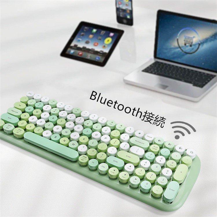 かわいい Bluetooth キーボード レディース パソコン PC ノートPC スマホ iPad タブレット ワイヤレス ブルートゥース 100キー｜haze-grass｜03