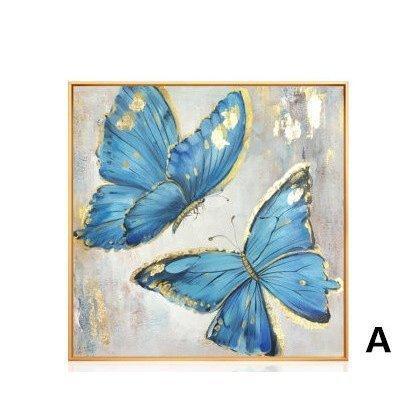 油絵洋画 壁掛け アートパネル 額つき インテリア 美術品 寝室 玄関飾り 撥水 縁起物 北欧風 【三角】