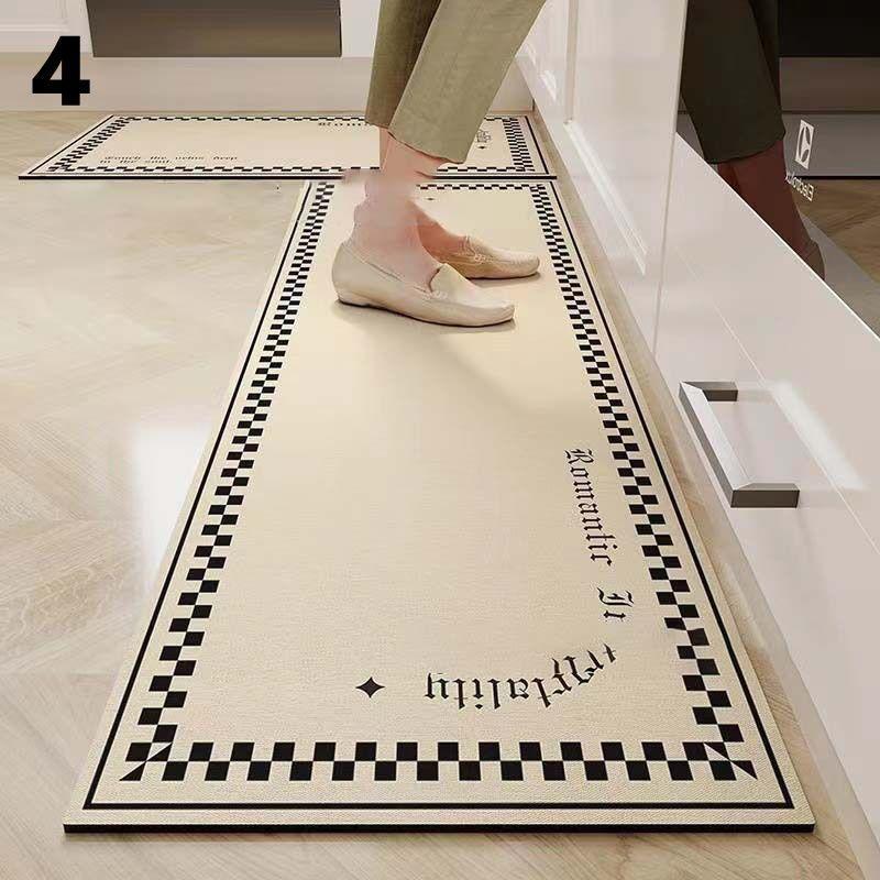 キッチンマット 台所マット 滑り止め 低反発 防水 防油 拭ける 廊下 北欧 おしゃれ ロング 120cm/150cm/180cm 洗える ...