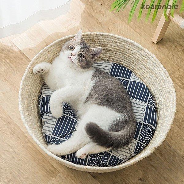 ★新品・未使用★ボルガペットベッド　洗える ハンドメイドカゴベッド　犬猫 ☆新品・未使用☆ボルガペットベッド 洗える ハンドメイドカゴ