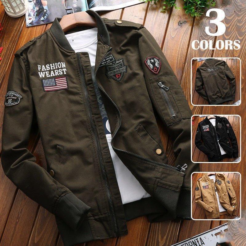 ミリタリージャケット メンズ フライトジャケット 大きいサイズ アルファ フィルドジャッケト 軍物 お兄系 コート あったか 厚手 アウター お兄系 秋冬 ミリタリージャケット メンズ フライトジャケット 大きいサイズ