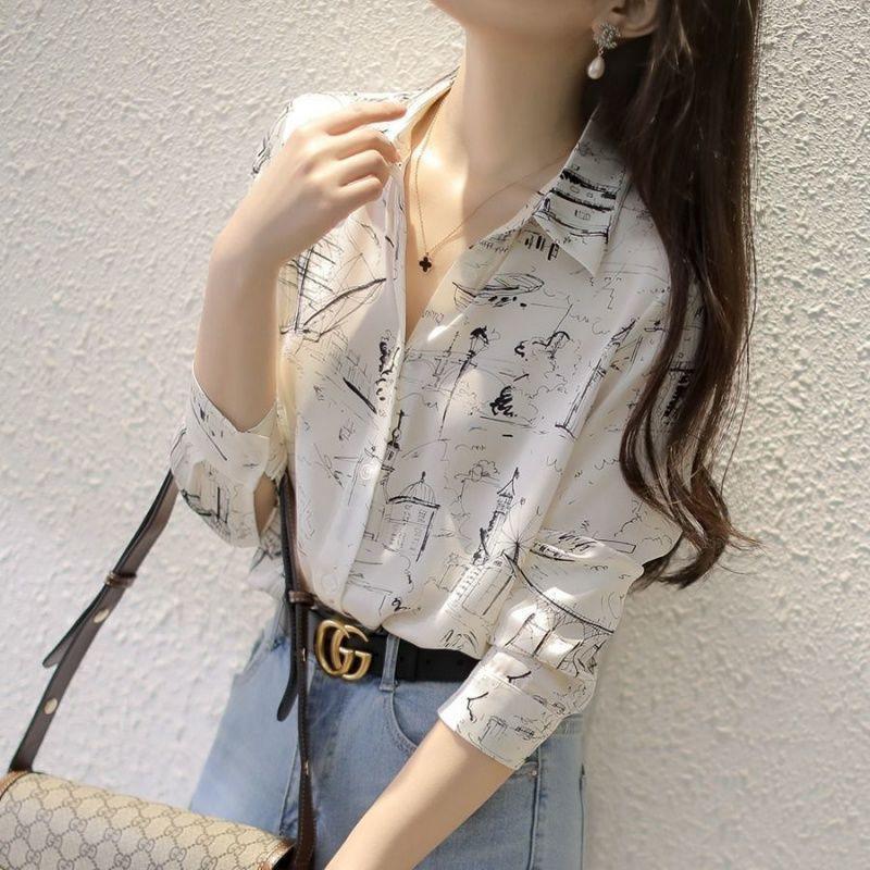 シャツ レディース ロング 長袖 半袖 ブラウス ゆったり ロングシャツ 春 夏 春服 夏服 きれいめ トップス カットソー カジュアル 体型カバー | ブランド登録なし | 02