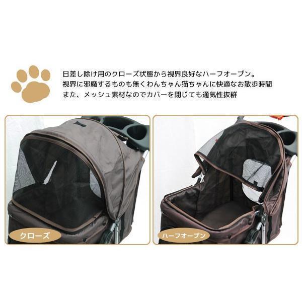 4輪 ペットカート ペットバギー 折りたたみ式 小型犬?中型犬 ブラック PB-10_1
