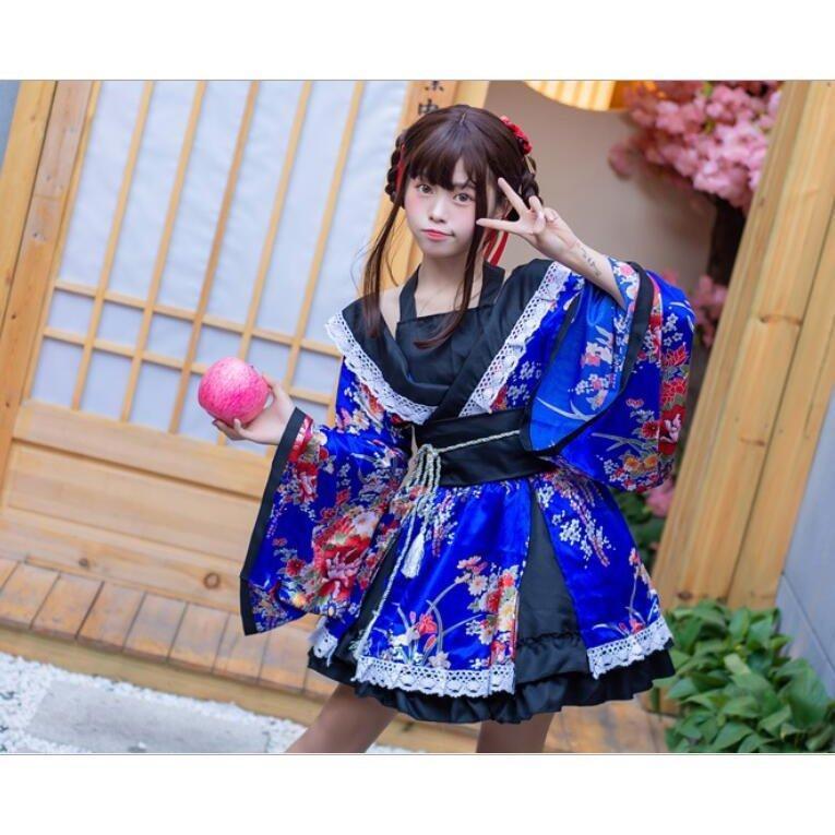 値下げ】和服 ワンピース ゴスロリ 着物5点セット レディース