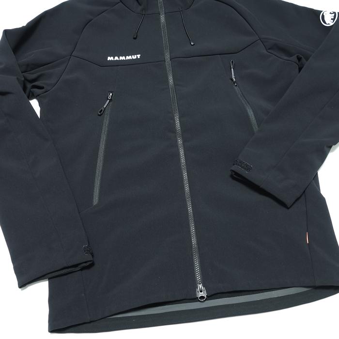 マムート MAMMUT ウィンターフィールド SO フーデッド ジャケット Winterfield SO Hooded Jacket AF Men 1011-01970 ブラック 内側フリース 防寒 ソフトシェル｜hazily｜09