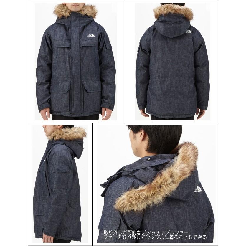 【ザ・ノースフェイス/THE NORTH FACE】デニムマクマードパーカ/Denim McMurdo Parka ND91736  防水防寒ダウンジャケット・インディゴデニム素材のダウンパーカ