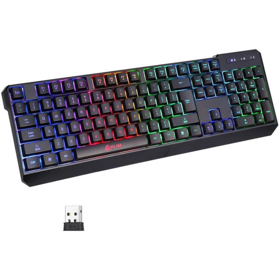 Klim Chroma Wireless ワイヤレスキーボード 英語配列 防水 静音キー Pc Ps4 Mac対応 バックライト付きワイヤ 一物販 通販 Yahoo ショッピング