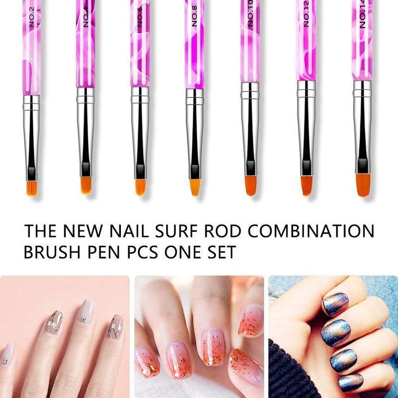 ネイルブラシ ジェルネイル 筆 ネイル筆7本 ラウンド フレンチ ライン ジェルネイル用 ネイル用品道具 ネイルアート 絵の具ネイル 用品 一物販 通販 Yahoo ショッピング