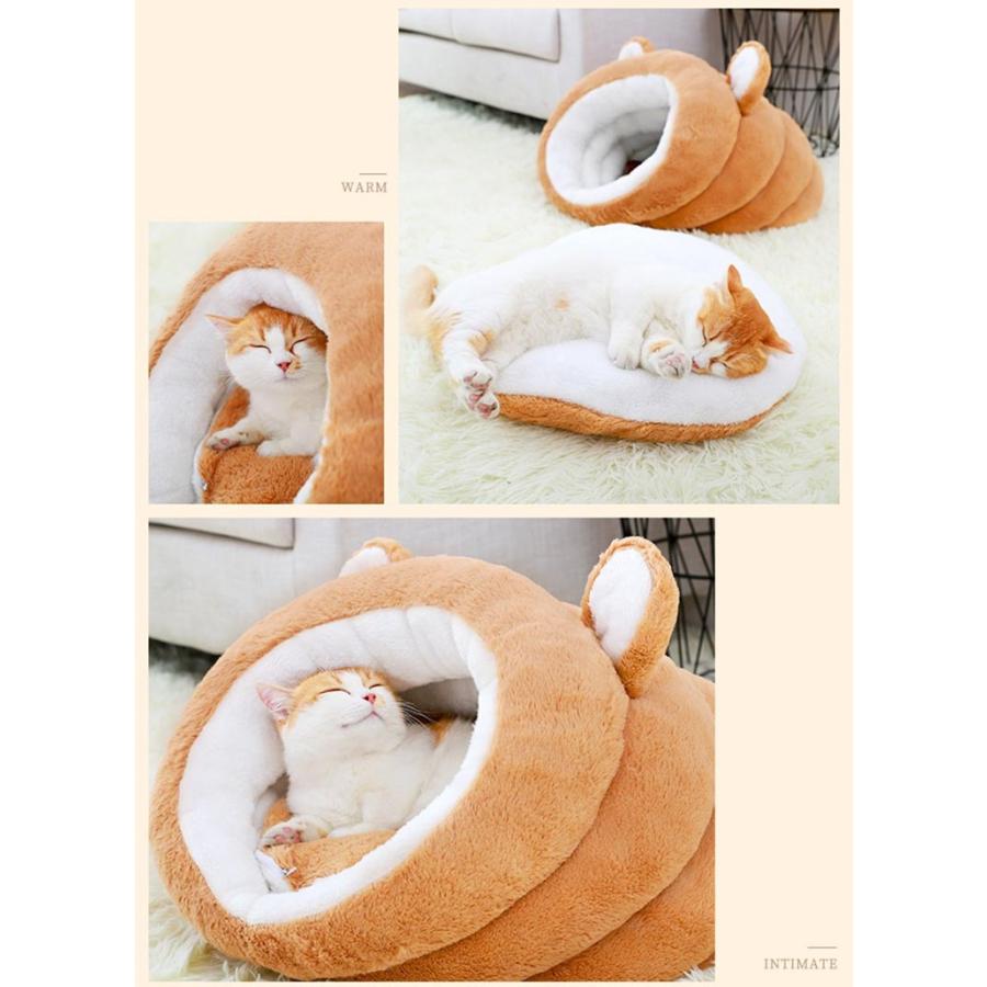 ペットベッド 小型犬 猫もぐりこみベッド ドーム型 ペットハウス 猫ベッド 猫用ベッド ペットソファ ネコ キャットベッド あったか 冬用 ペット用品 猫用品 Clb Homie Baseヤフー店 通販 Yahoo ショッピング