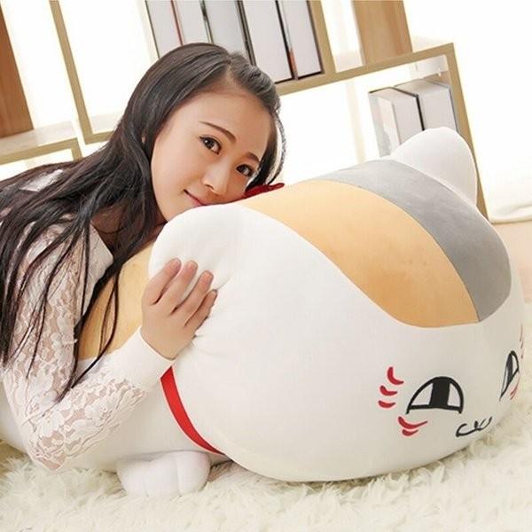 抱き枕 夏目友人帳 ニャンコ先生 80cm 猫 ぬいぐるみ ネコグッズ 部屋クッション プレゼント ギフト