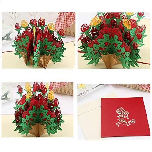 通販でクリスマス 立体 カード 花 バレンタイン バースデーカード 手作り3dポップアップカード お誕生日カード フラワーカード メッセージカード 母の日 父の Discoversvg Com